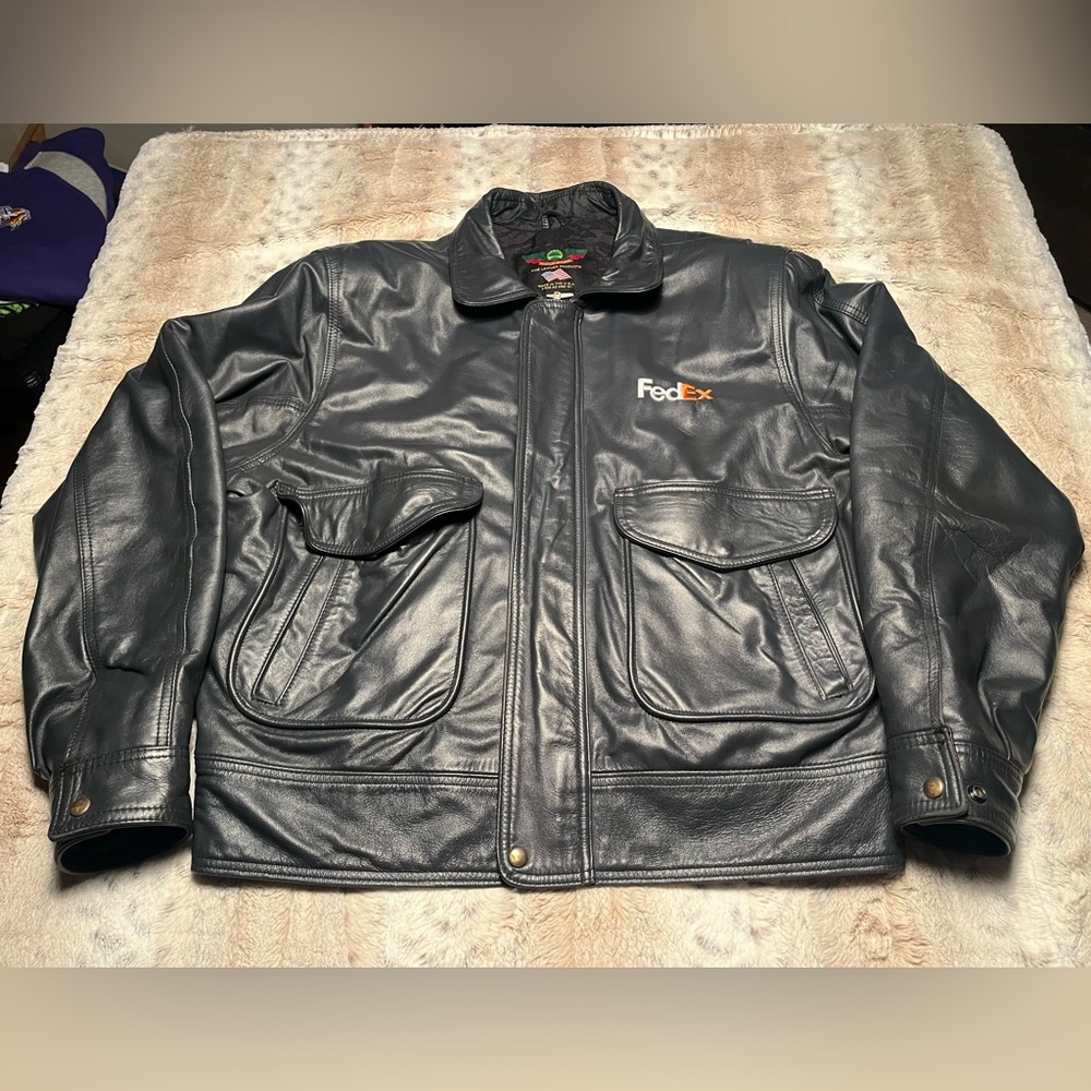 XL Vintage Perrone Made in USA Leather Jacket